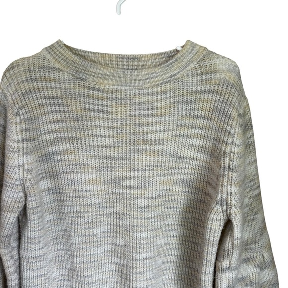Princess Polly Bell Sleeve Crewneck Sweater Cream Gray XS/S - Picture 4 of 9